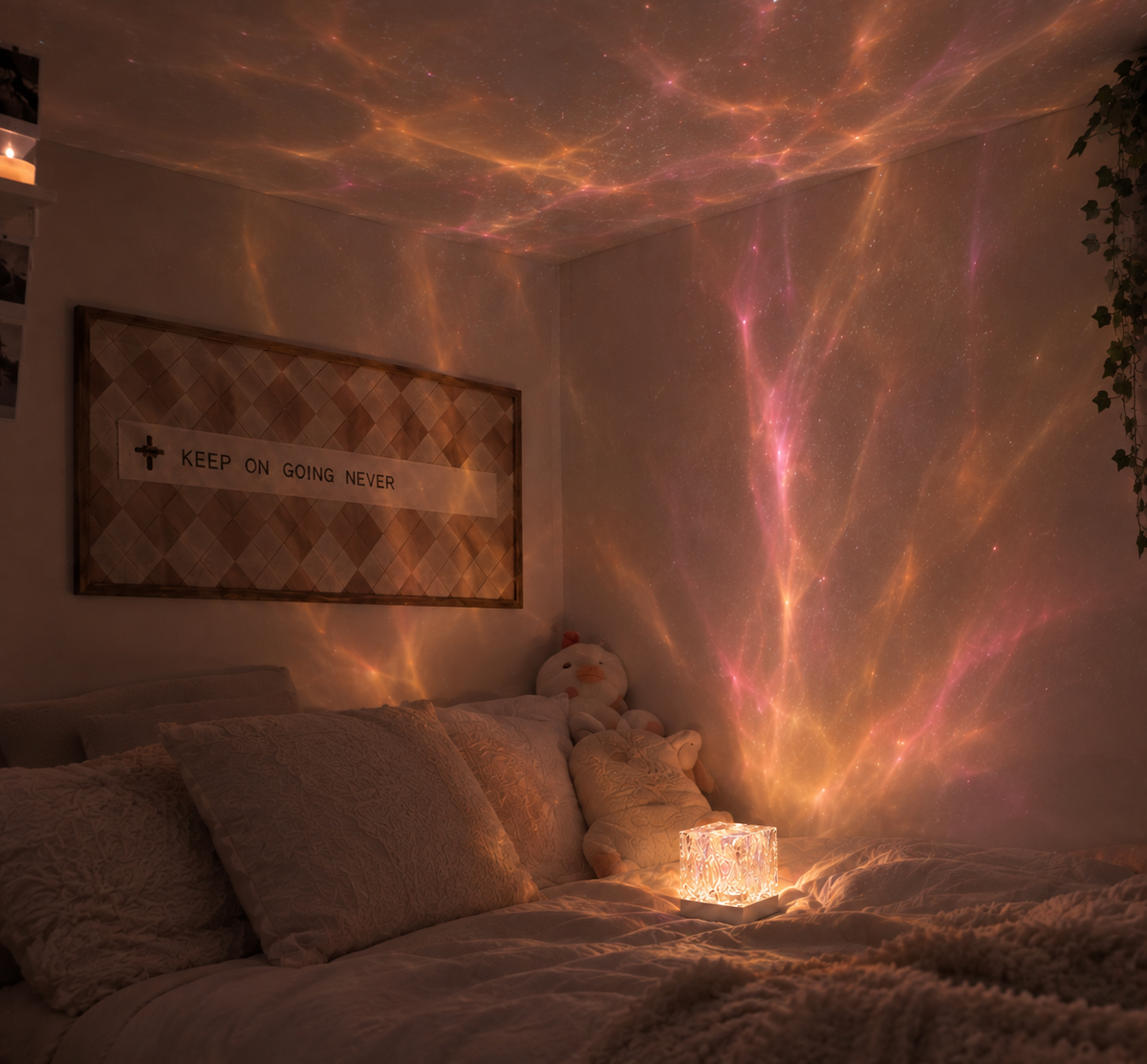 Proyector LED de cielo estrellado con mando